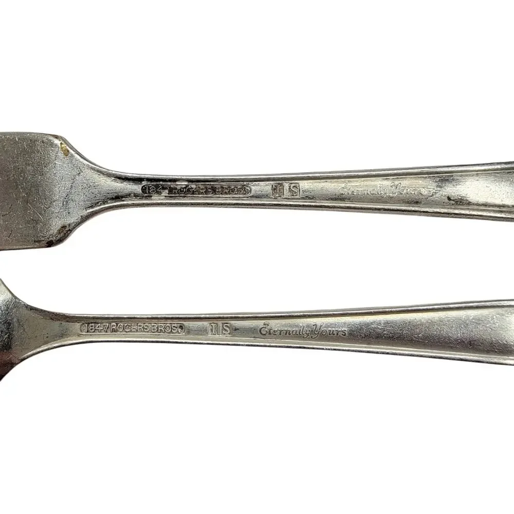 1847 Rogers Bros Eternally Yours Silverplate Teaspoon Flat Butter Knife Set